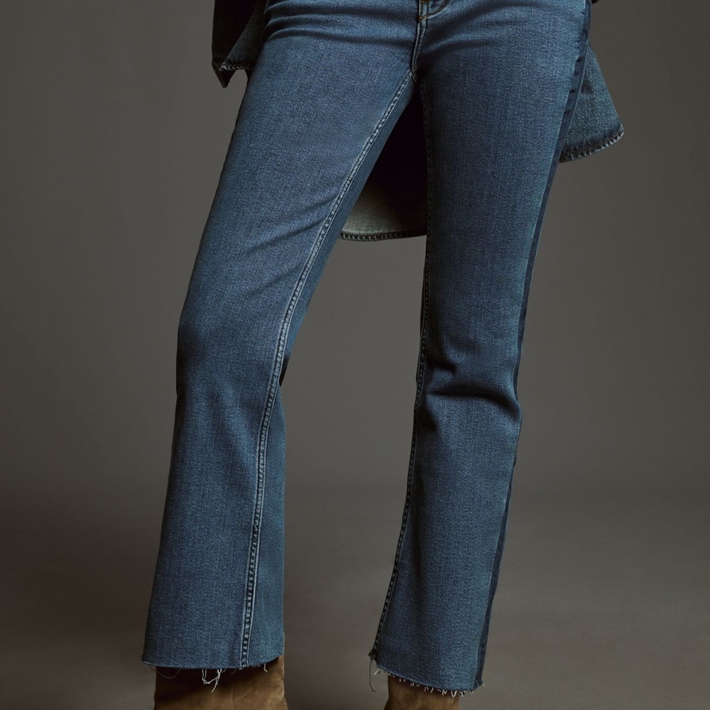 Yaya Mid-Rise Crop Flare Jeans by Pilcro for Anthropologie - Picture 2 of 5